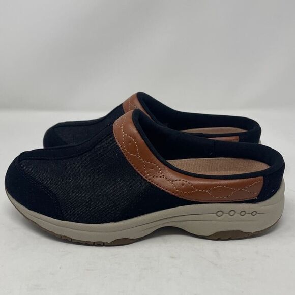 Easy Spirit Travel Coast Clogs 5.5 Womens Slip On Comfort Arch Support Black - Picture 4 of 10